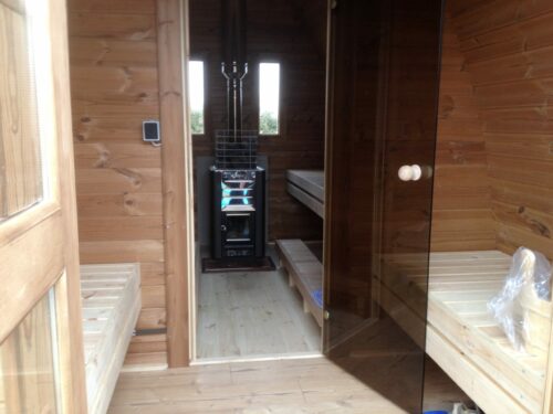 Intérieur sauna POD - WOODY GARDEN