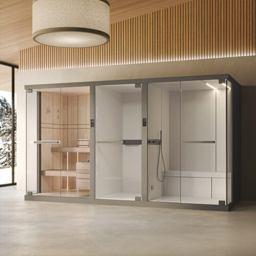 CELSIUS COMBO SAUNA DOUCHE HAMMAM NOVELLINI - FL DIFFUSION