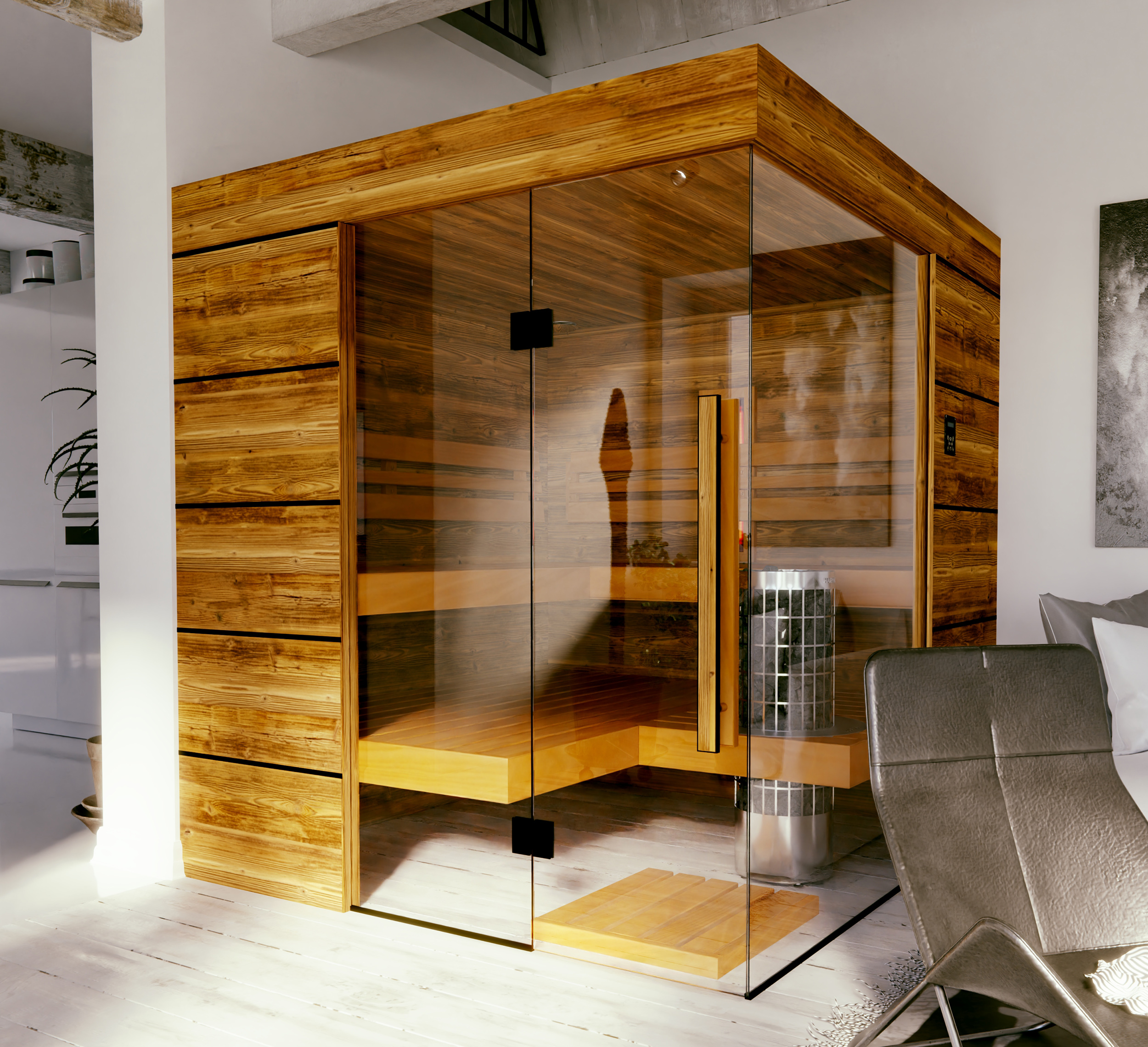 SAUNA INTERIEUR ST MORITZ NN SAUNAS - FL DIFFUSION