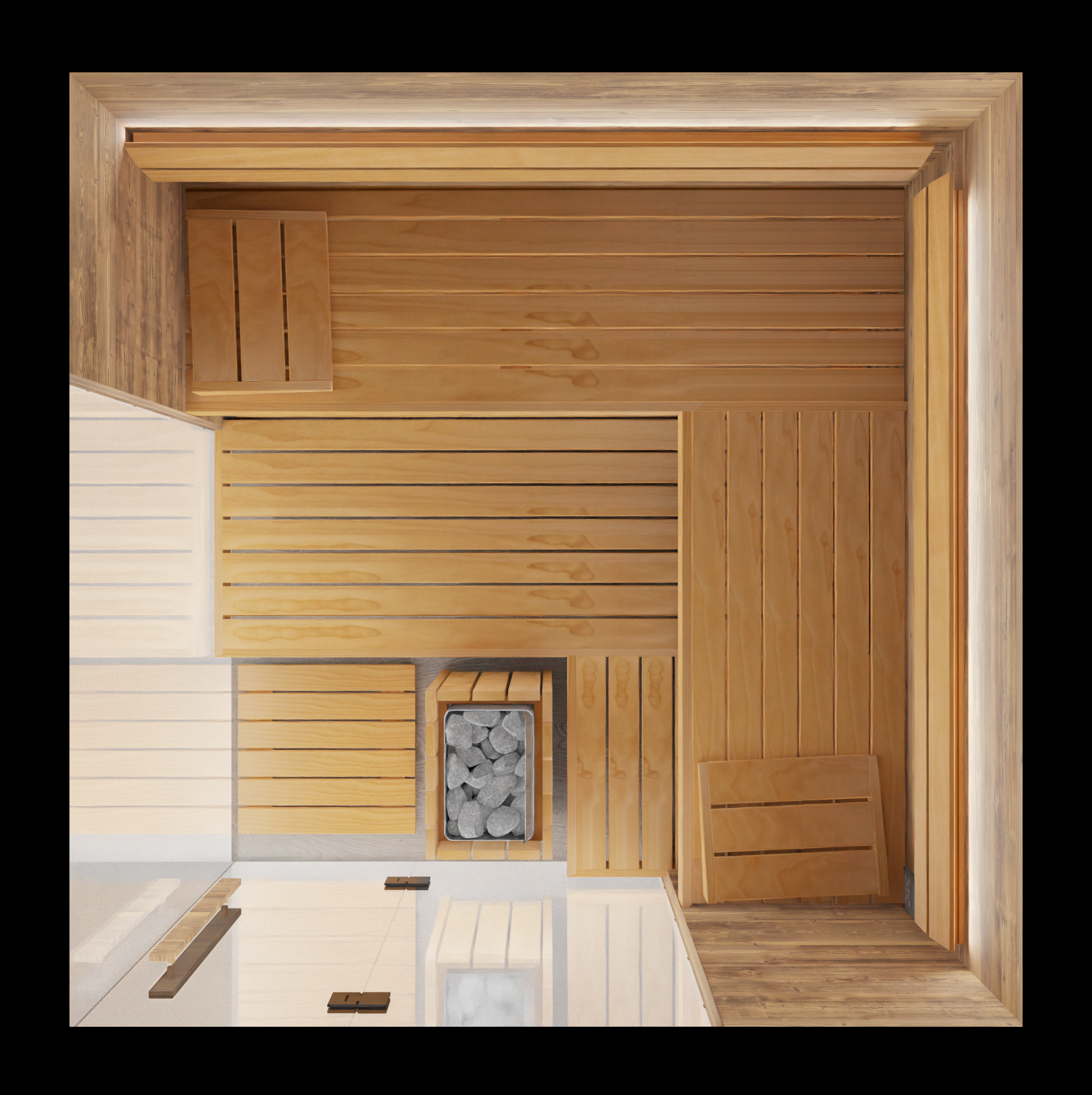 SAUNA INTERIEUR ST MORITZ NN SAUNAS - FL DIFFUSION
