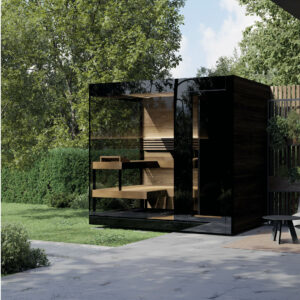 SAUNA AMADÉ XL - vitrage TRANSPARENT - NN SAUNAS - FL DIFFUSION