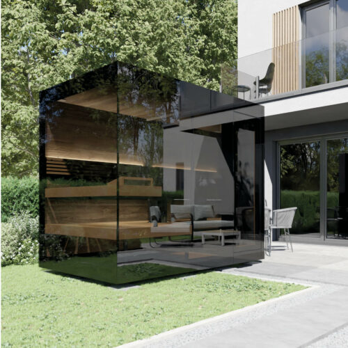 SAUNA AMADÉ XL - vitrage GRIS - NN SAUNAS - FL DIFFUSION