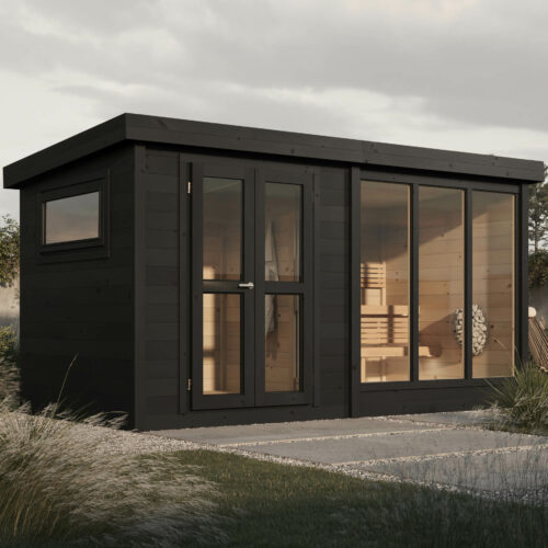 SAUNA ANITA AVEC VESTIAIRE BLACK - HYVÄÄ