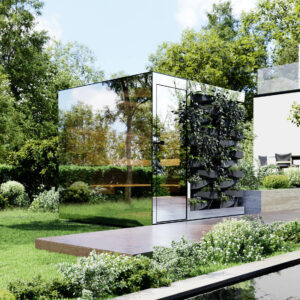 SAUNA FLORA vitrage MIROIR - NN SAUNAS - FL DIFFUSION