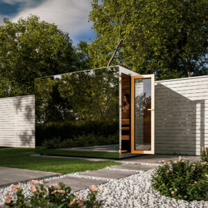 SAUNA GRANDÉ vitrage MIROIR - NN SAUNAS - FL DIFFUSION