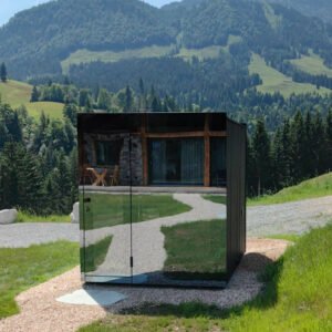 SAUNA PANORAMA vitrage MIROIR - NN SAUNAS - FL DIFFUSION