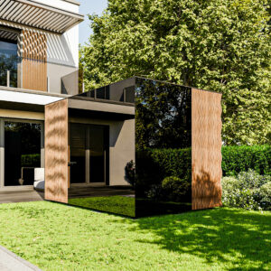 SAUNA VELDEN XL vitrage MIROIR BRONZE - NN SAUNAS - FL DIFFUSION