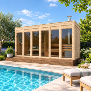 ECO MODERN SAUNA LARGE - WOODY GARDEN - FL DIFFUSION